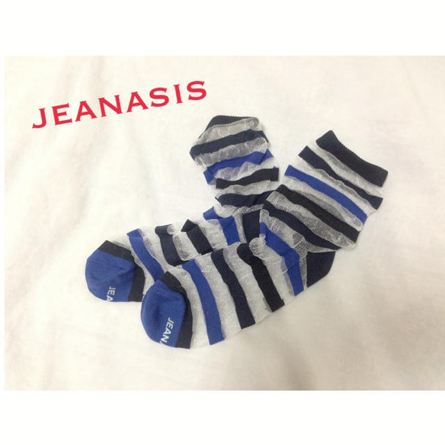 JEANASIS(ジーナシス)のJEANASIS♡ボーダー靴下 レディースのレッグウェア(ソックス)の商品写真