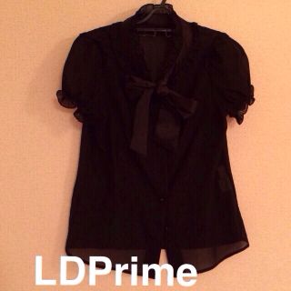 エルディープライム(LD prime)のLDPrime♡黒ボウタイブラウス(シャツ/ブラウス(半袖/袖なし))