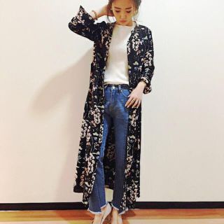 アンレリッシュ(UNRELISH)の新品♡UNRELISH⋆花柄ガウンシャツワンピース(カーディガン)