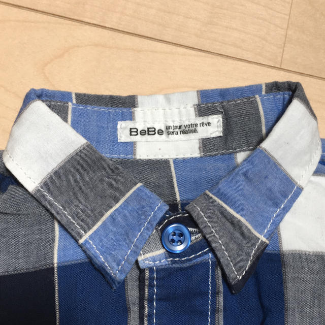 BeBe(ベベ)のBeBe 90cm チェックシャツ キッズ/ベビー/マタニティのキッズ服男の子用(90cm~)(ブラウス)の商品写真