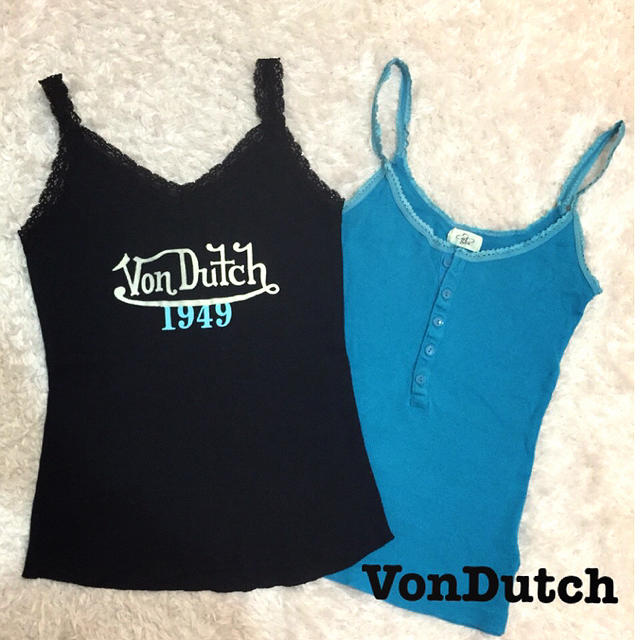 Von Dutch(ボンダッチ)の新品！リブレース♡お得な2点セット♫✧ レディースのトップス(タンクトップ)の商品写真