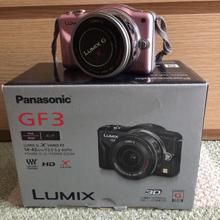 パナソニック(Panasonic)のPanasonic＊GF3ピンク(ミラーレス一眼)