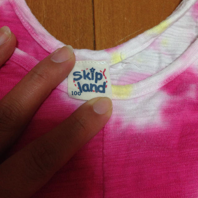 Skip Land(スキップランド)のkids タイダイ柄ロンパ#100 キッズ/ベビー/マタニティのキッズ服女の子用(90cm~)(その他)の商品写真