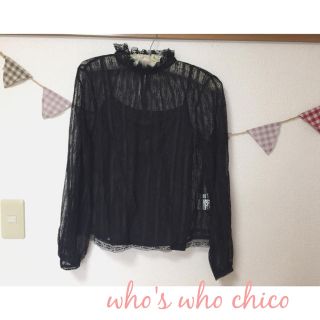 フーズフーチコ(who's who Chico)のwho's who chico 刺繍レースブラウス ♡(シャツ/ブラウス(長袖/七分))