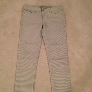 ザラ(ZARA)のZARA ストレッチストライプデニム(デニム/ジーンズ)