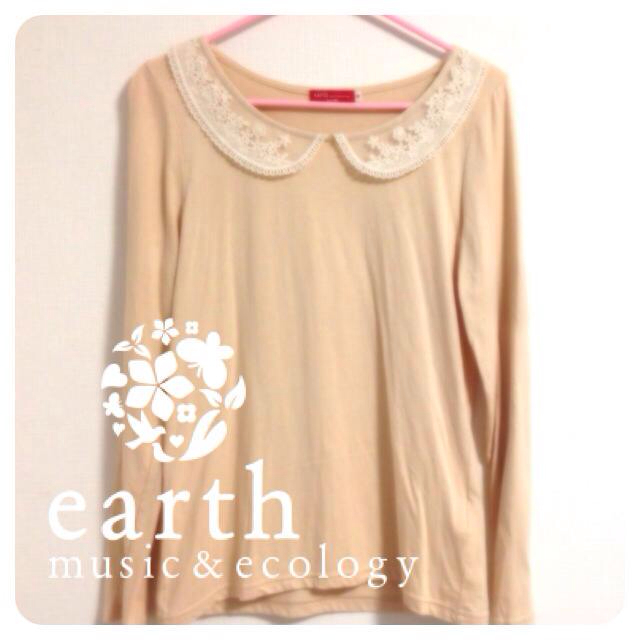 earth music & ecology(アースミュージックアンドエコロジー)のearth レースカラーカットソー レディースのトップス(カットソー(長袖/七分))の商品写真