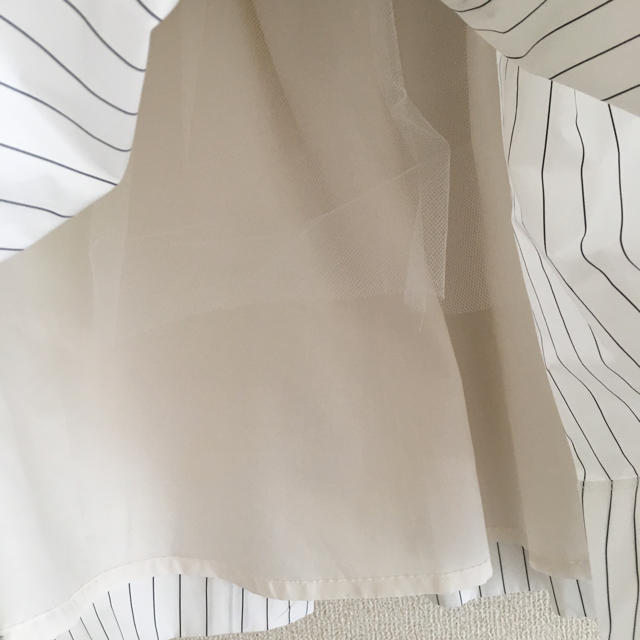 FRAY I.D(フレイアイディー)のFRAYI.D♡スカート♡ストライプ♡ホワイト レディースのスカート(ひざ丈スカート)の商品写真