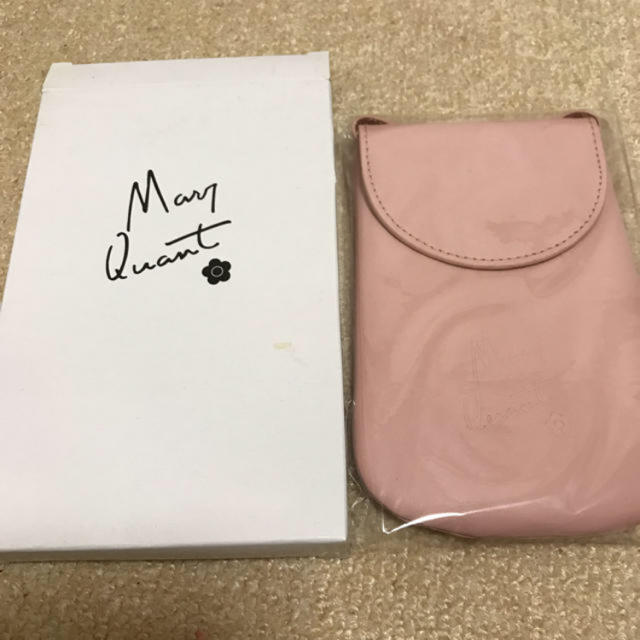 MARY QUANT(マリークワント)のMARY QUANT レザーポシェット(携帯ケース) レディースのファッション小物(ポーチ)の商品写真