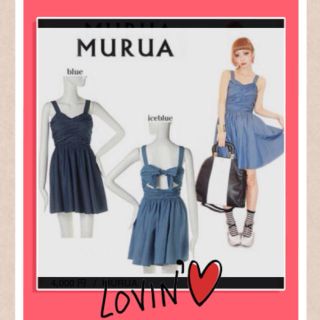 ムルーア(MURUA)のMURUA♡背中開きワンピ♡(ミニワンピース)