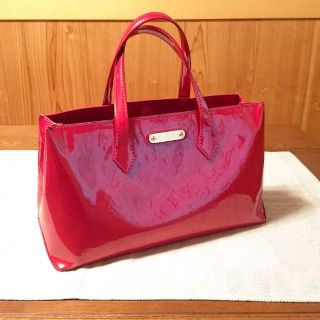 ルイヴィトン(LOUIS VUITTON)の◆◆超美品！◆◆三越購入◆◆ヴィトン ウィルシャーPM ヴェルニ 赤(ハンドバッグ)