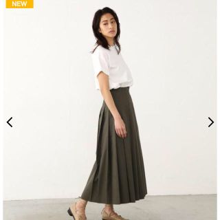 マウジー(moussy)の今季完売 チノプリーツスカート rim.ark(ひざ丈スカート)