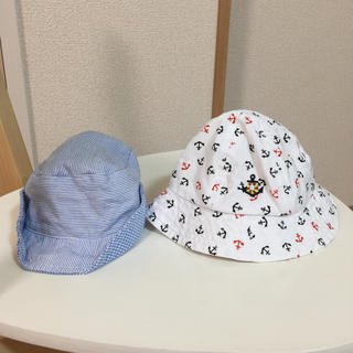 ニシマツヤ(西松屋)のベビー 帽子2点セット(帽子)