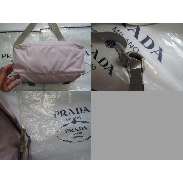 PRADA(プラダ)の●9.5万希少色プラダ外ポケ×２Wバックル斜め掛けショルダーバッグ●美品＆良好↑ レディースのバッグ(メッセンジャーバッグ)の商品写真