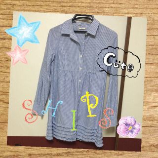 シップス(SHIPS)の膝上シャツワンピース☺︎(シャツ/ブラウス(長袖/七分))