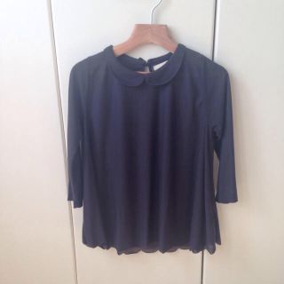 ザラ(ZARA)のZARA ネイビートップス(カットソー(長袖/七分))