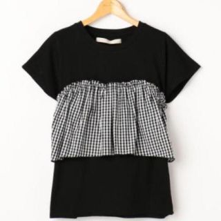 レイカズン(RayCassin)の大人気ビスチェ ギンガムチェック Tシャツ 今季トレンド(カットソー(半袖/袖なし))