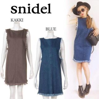 スナイデル(SNIDEL)のスナイデル デニムワンピ(ミニワンピース)