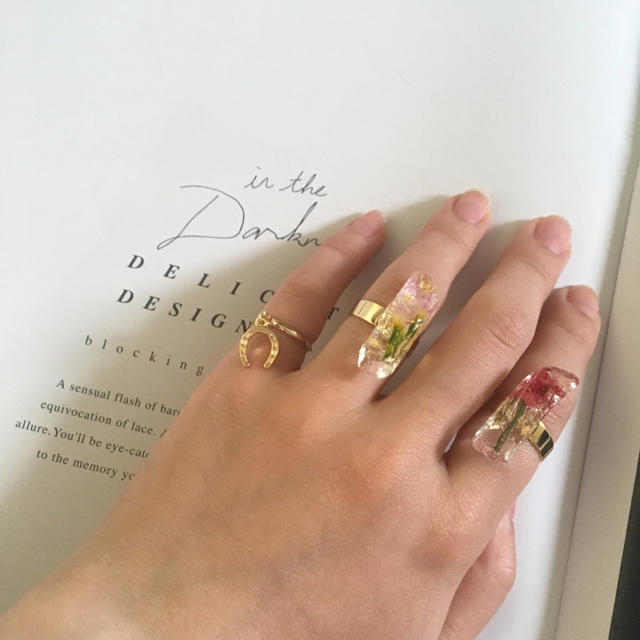 dryflower ring💐 ハンドメイドのアクセサリー(リング)の商品写真