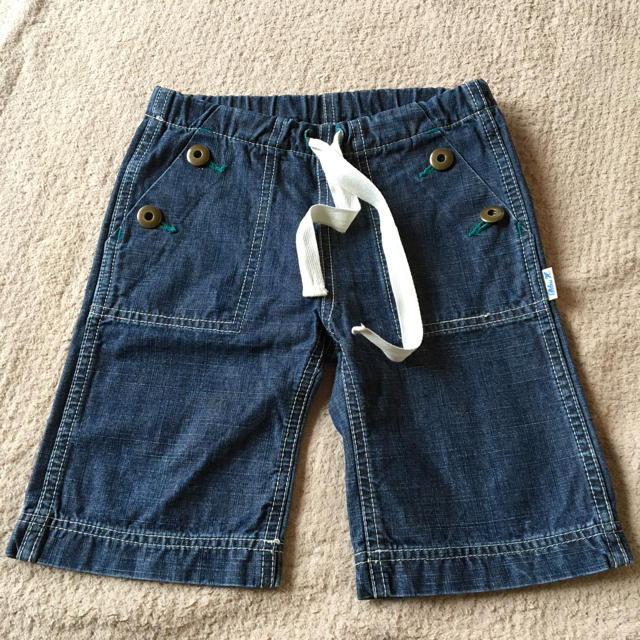 ブルーオリゾン ハーフデニム  size100 キッズ/ベビー/マタニティのキッズ服男の子用(90cm~)(その他)の商品写真