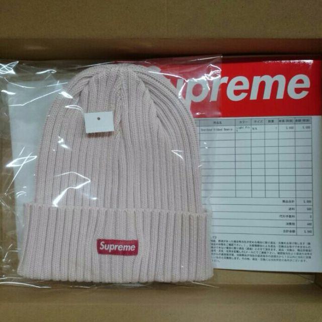 Supreme(シュプリーム)のSUPREME Overdyed Ribbed Beanie ビーニー ピンク レディースの帽子(ニット帽/ビーニー)の商品写真