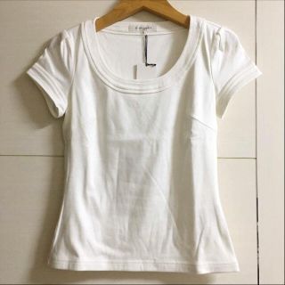 エムプルミエ(M-premier)のmame様専用‼️新品‼️M-PREMIER♡半袖トップス♡ホワイト36(カットソー(半袖/袖なし))