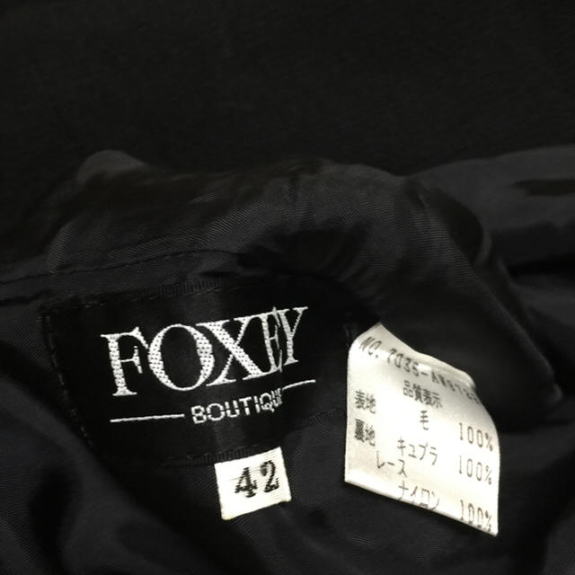FOXEY(フォクシー)の[美品] フォクシー 膝丈ワンピース42 黒色 レディースのワンピース(ひざ丈ワンピース)の商品写真