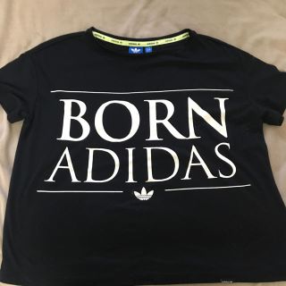 アディダス(adidas)のoyoyo専用ですadidas☆Tシャツ☆ブラック☆レディース☆Ｌ(Tシャツ(半袖/袖なし))