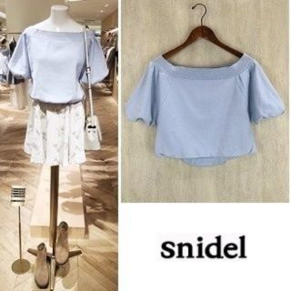 スナイデル(SNIDEL)の2016SS♡snidel　バルーンスリーブ オフショル トップス(カットソー(半袖/袖なし))