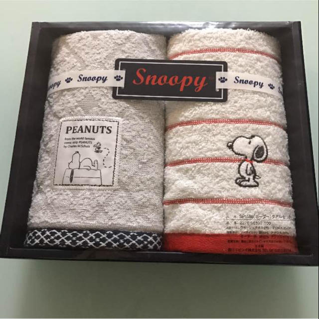 SNOOPY(スヌーピー)の新品スヌーピータオル エンタメ/ホビーのアニメグッズ(タオル)の商品写真