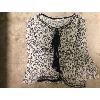 ザラ(ZARA)のZARA woman 花柄レースアップチュニック(チュニック)