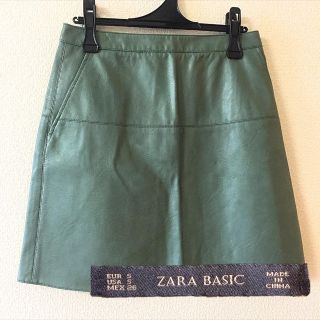 ザラ(ZARA)の美品♡ZARA フェイクレザーミニスカート(ミニスカート)