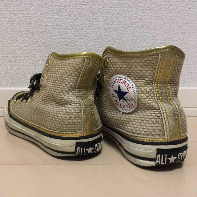 CONVERSE(コンバース)のコンバース ハイカット ゴールド 個性 レディースの靴/シューズ(スニーカー)の商品写真