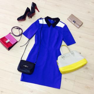 ケイトスペードサタデー(KATE SPADE SATURDAY)の♠︎ケイトスペードサタデー♠︎♡オシャレ可愛い♡♠︎ブルーワンピース♠︎ (ミニワンピース)