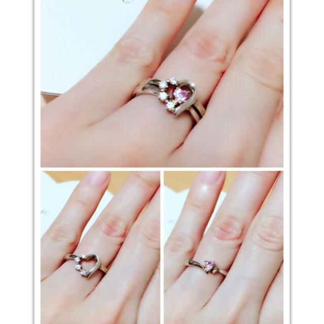 4℃(ヨンドシー)の4℃ ハートネックレス&リング セット♡箱付き レディースのアクセサリー(リング(指輪))の商品写真