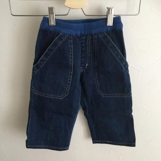 ユナイテッドアローズグリーンレーベルリラクシング(UNITED ARROWS green label relaxing)のBLUE ブルー デニム メイドインジャパン 120サイズ ハーフパンツ(パンツ/スパッツ)