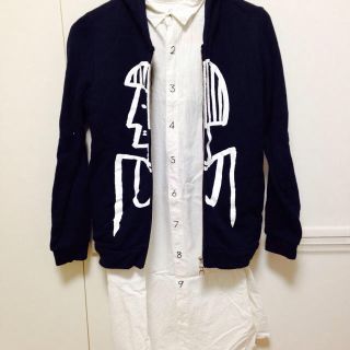 アイアムアイ(I am I)のiami 数字 シャツワンピース 白(ひざ丈ワンピース)