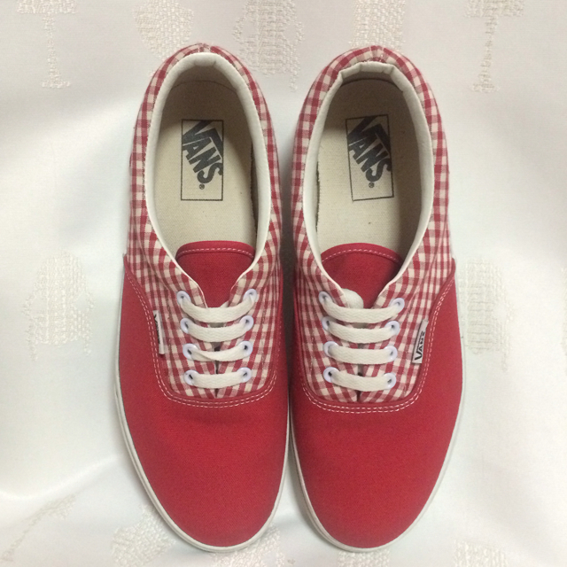 VANS ERA♡赤ギンガム♡25.5