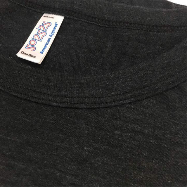 American Apparel(アメリカンアパレル)のアメアパ チャコールグレー Tシャツ レディースのトップス(Tシャツ(半袖/袖なし))の商品写真