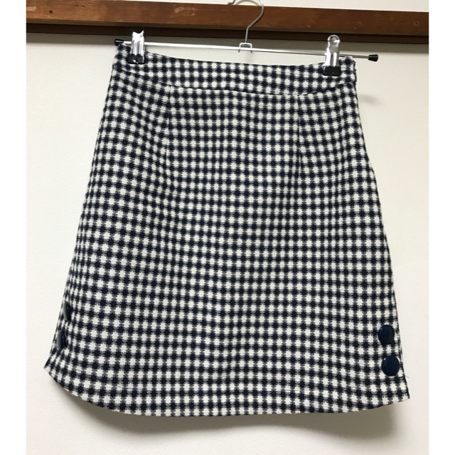 dazzlin(ダズリン)の美品ギンガムチェックスカート♡ネイビーＳ レディースのスカート(ミニスカート)の商品写真