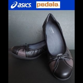 アシックス(asics)の美品☆アシックス asics ペダラpedala パンプス ウェッジソール 22(ハイヒール/パンプス)