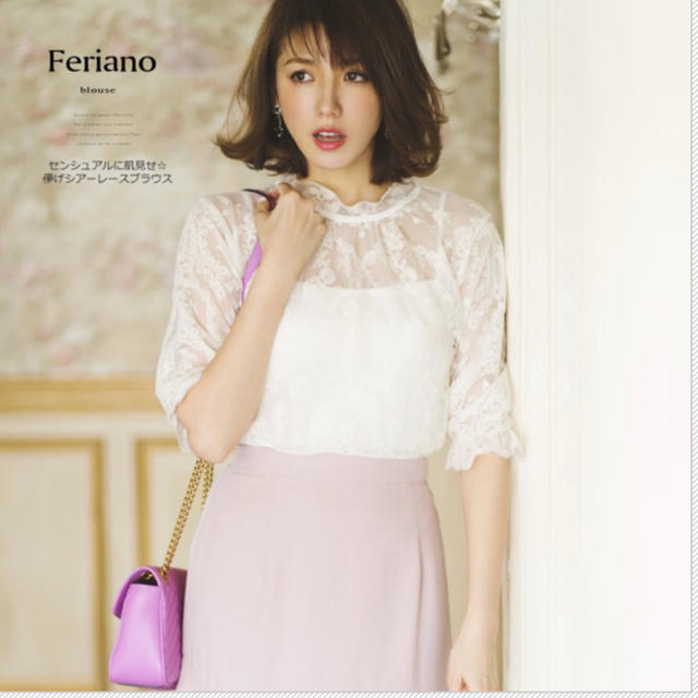 tocco(トッコ)のtoccocloset美香さん着用シアーレースブラウス レディースのトップス(シャツ/ブラウス(長袖/七分))の商品写真