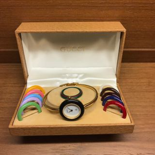 新品未使用【GUCCI】グッチチェンジベゼル レディース腕時計