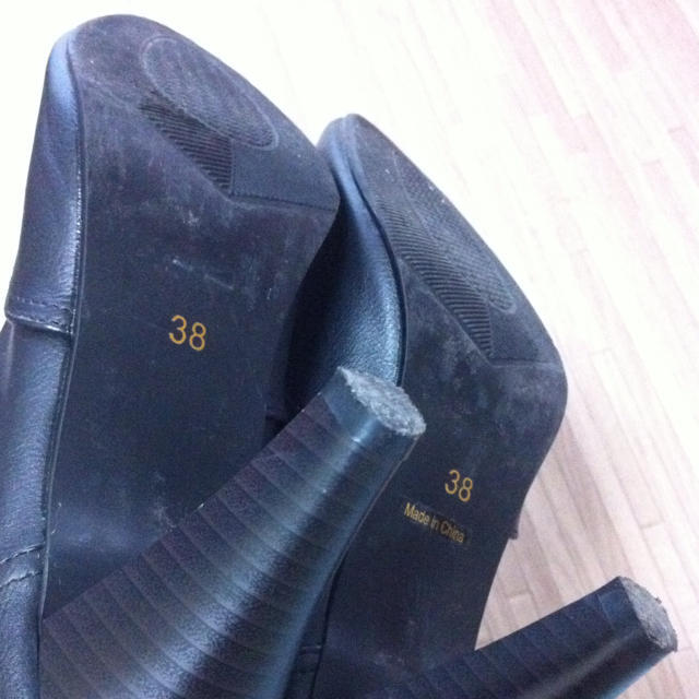 黒 ブーティー レディースの靴/シューズ(ブーツ)の商品写真