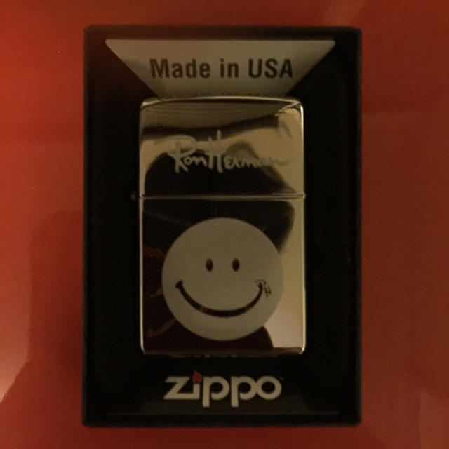 Ron Herman(ロンハーマン)のロンハーマンオリジナルスマイリーZIPPO(非売品) インテリア/住まい/日用品の日用品/生活雑貨/旅行(その他)の商品写真