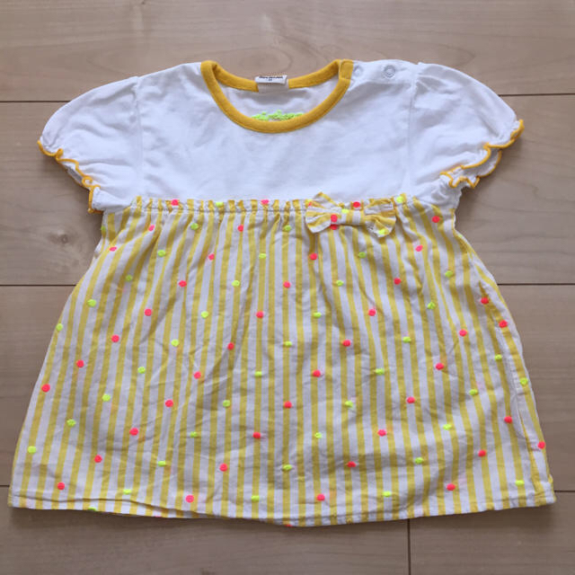 mou jon jon(ムージョンジョン)のmoujonjon半袖&パンツ90 キッズ/ベビー/マタニティのキッズ服女の子用(90cm~)(Tシャツ/カットソー)の商品写真