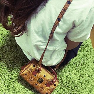 エムシーエム(MCM)のmcm ハンドバッグ ミニ ボストン ショルダー 美品♡(ショルダーバッグ)