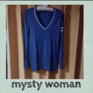 ミスティウーマン(mysty woman)のmysty woman＊Vネックニット(ニット/セーター)