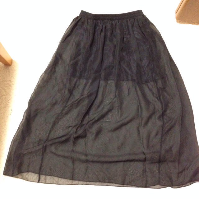 WEGO(ウィゴー)のシースルーマキシスカート♡ ブルー レディースのスカート(ロングスカート)の商品写真