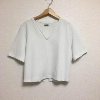 ザラ(ZARA)のZARA ザラ Vネック ワイドスリーブ トップス S(カットソー(半袖/袖なし))