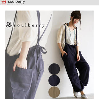 ソウルベリー soulberry サロペット S ネイビーの通販 by コウ's shop ...